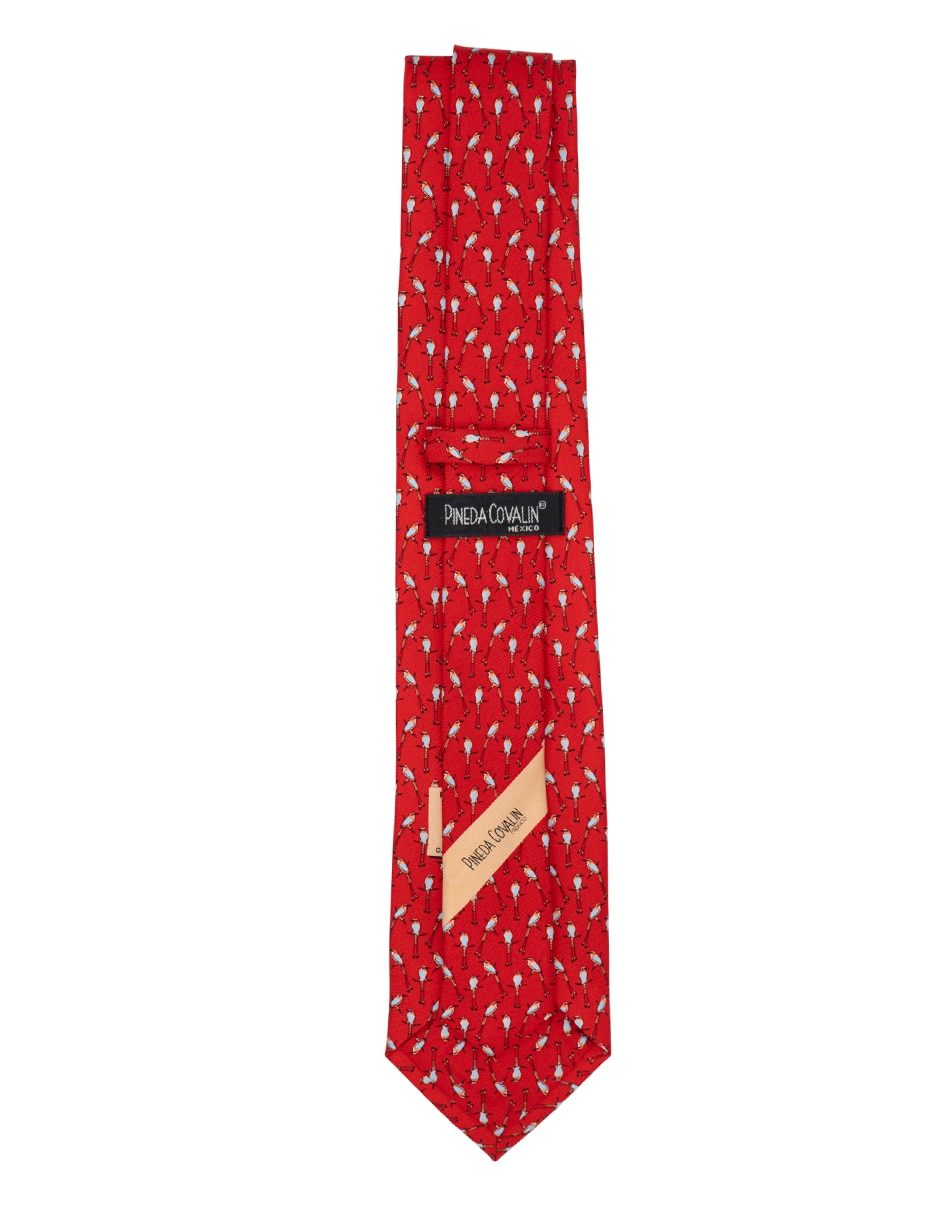 Corbata regular de seda estampada para hombre 2