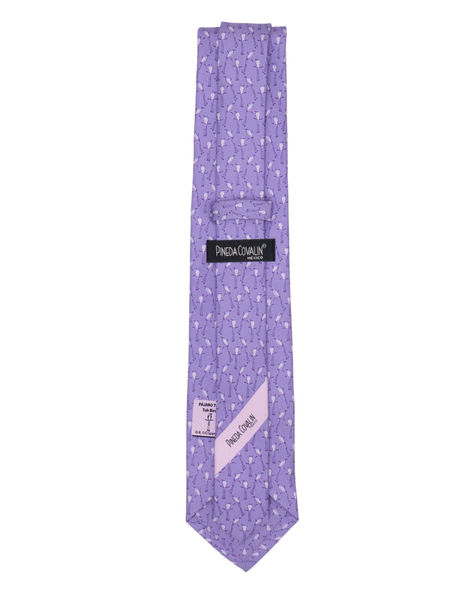 Corbata regular de seda estampada para hombre 2
