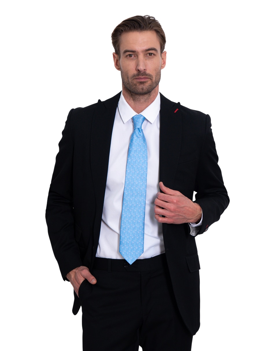 Corbata regular de seda estampada para hombre 3