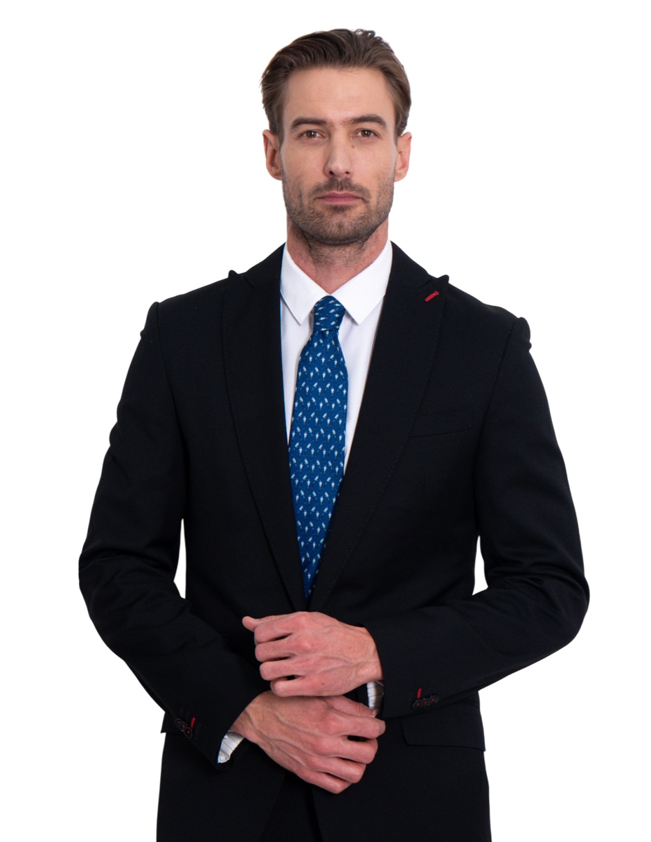 Corbata regular de seda estampada para hombre 4