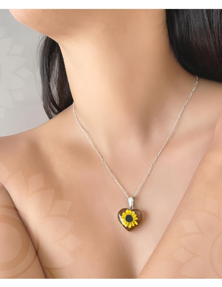 Collar de corazón de plata P 925 3