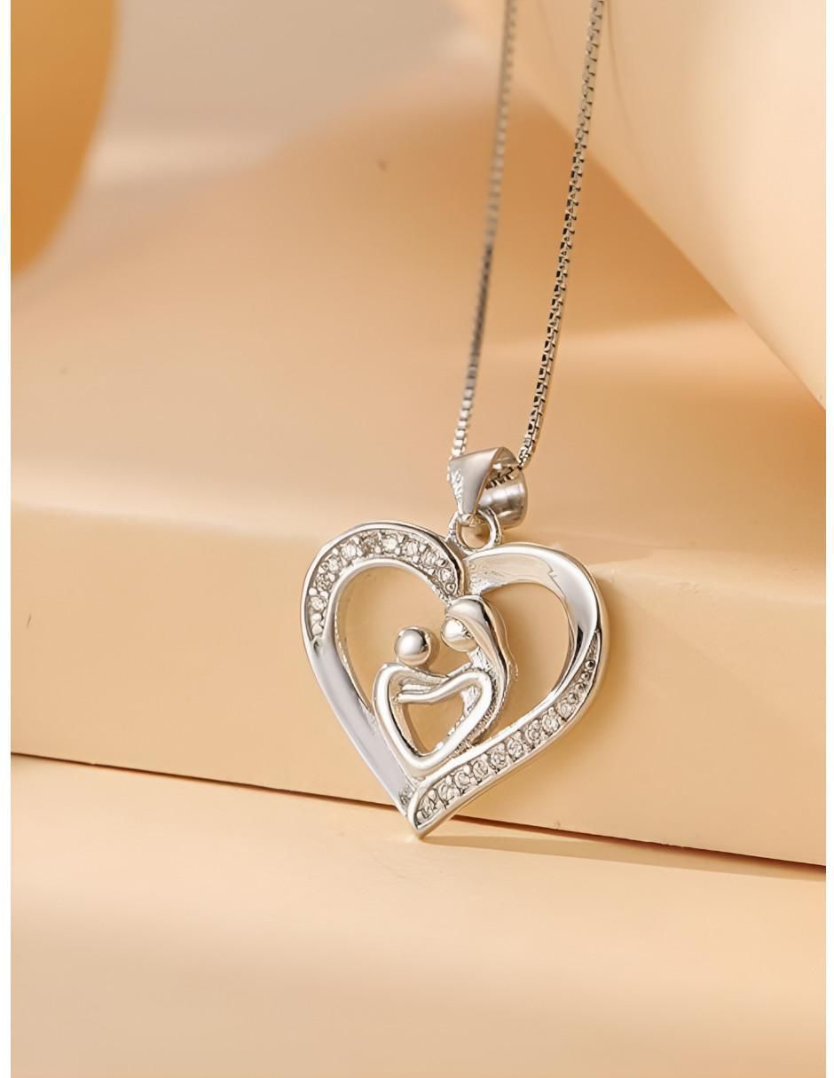 Collar de corazón de plata P 925 2
