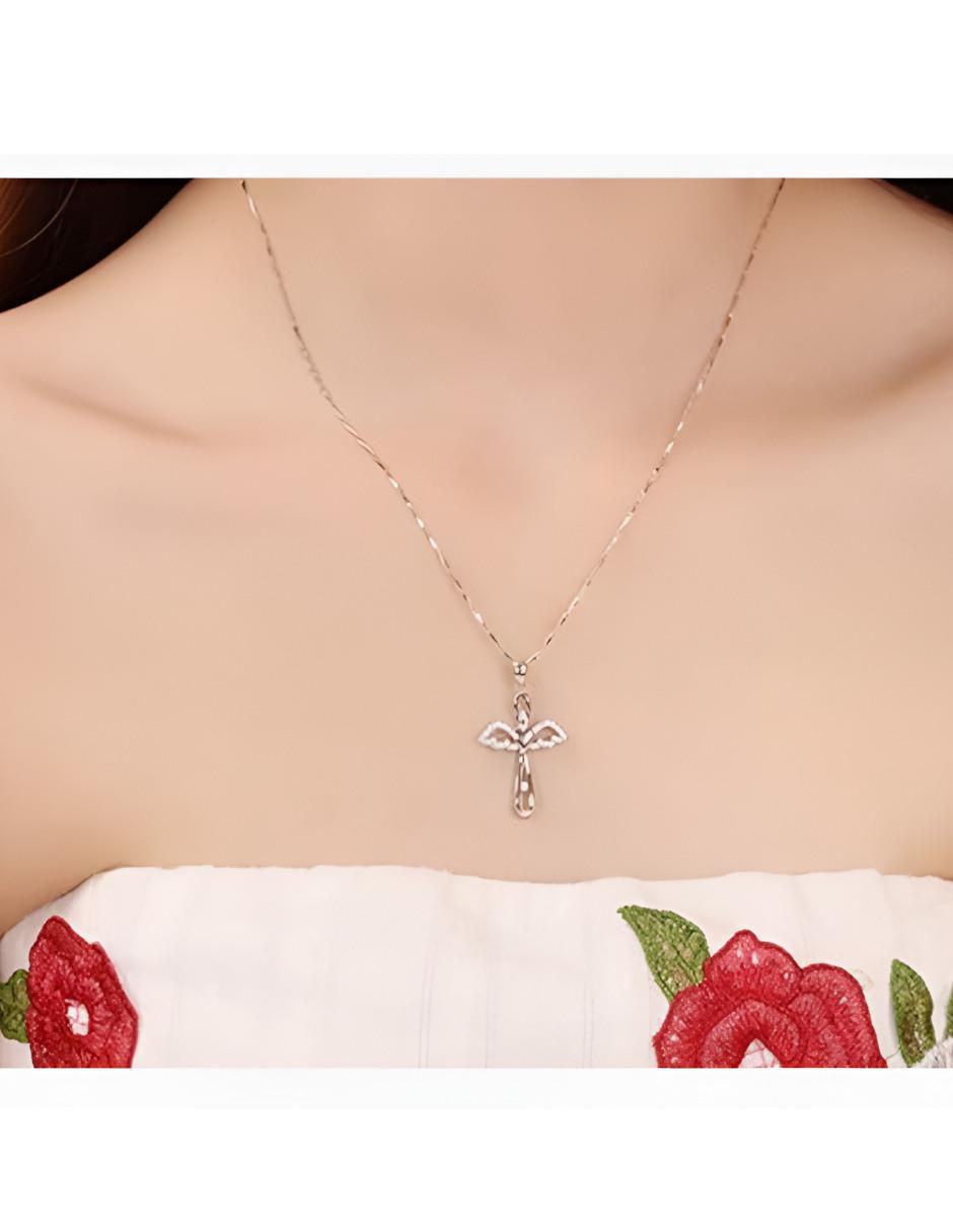 Collar de cruz de plata P 925 3