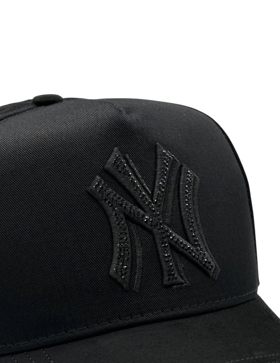 Gorra visera curva snapback casual kevin hats total black para hombre 3