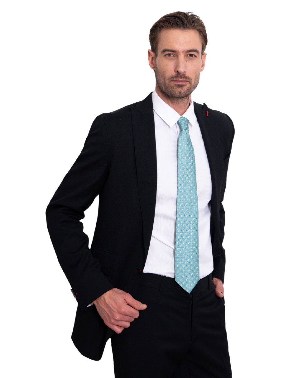 Corbata regular de seda estampada para hombre 3