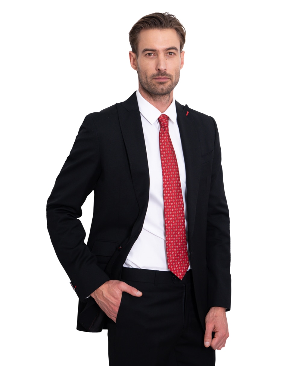 Corbata regular de seda estampada para hombre 2