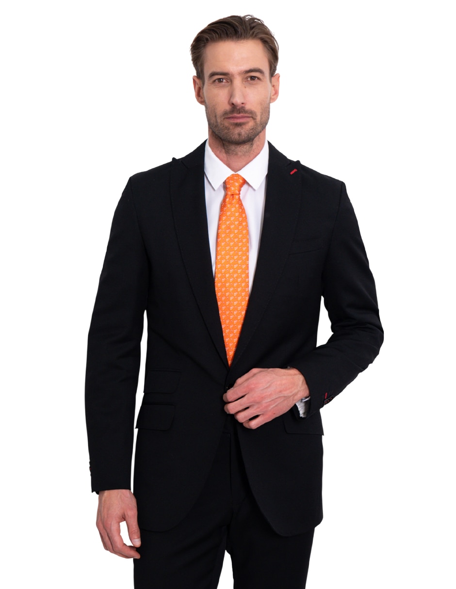 Corbata regular de seda estampada para hombre 2
