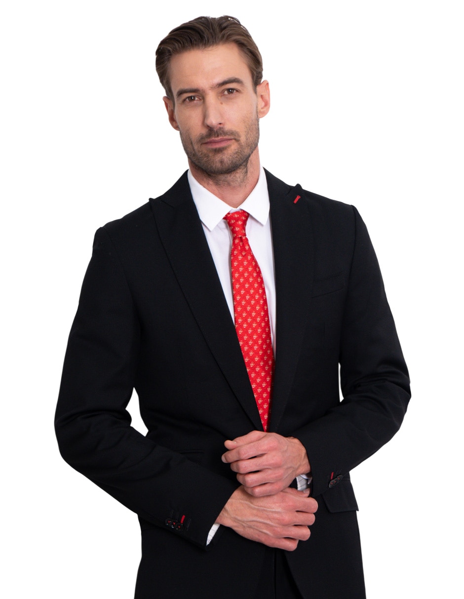 Corbata regular de seda estampada para hombre 2