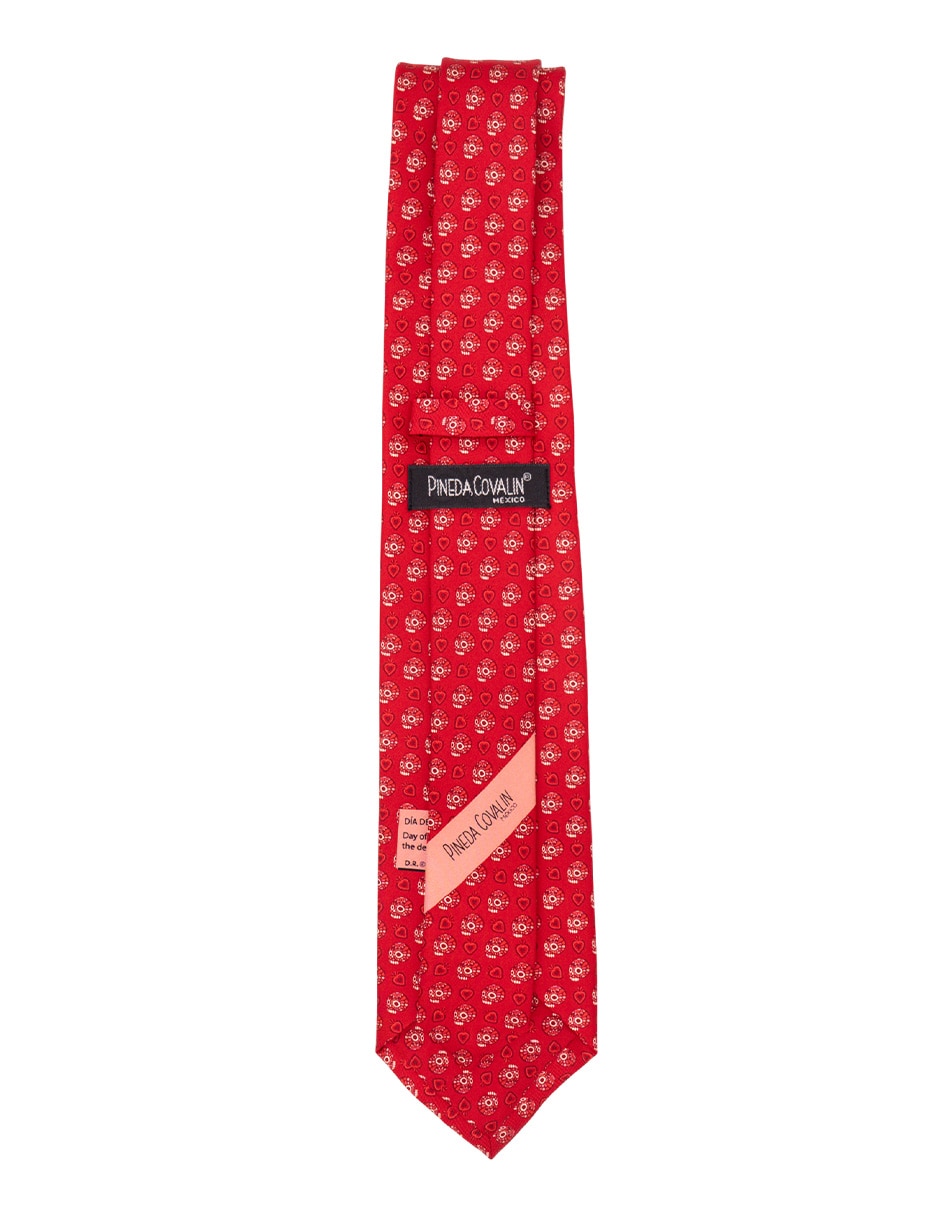 Corbata regular de seda estampada para hombre 3