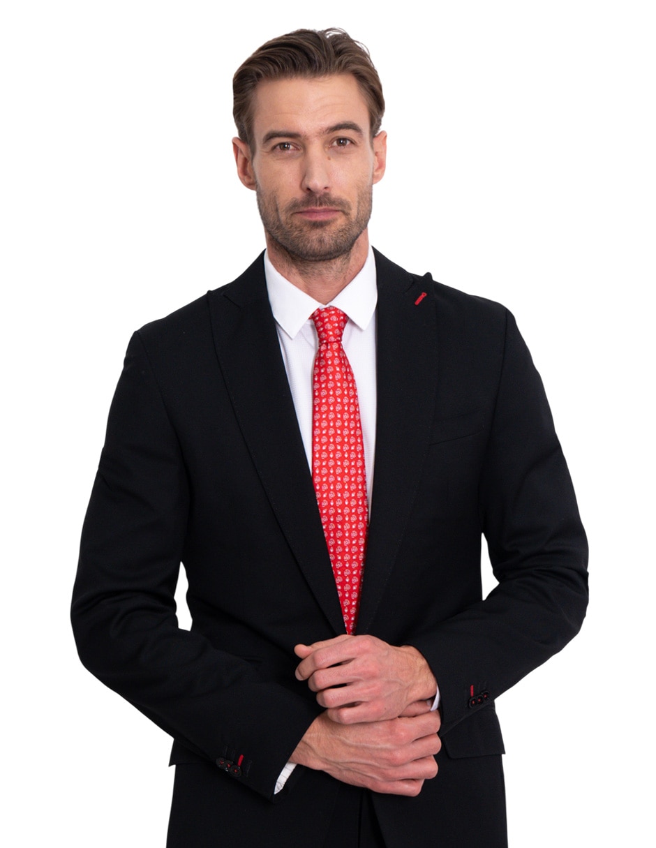 Corbata regular de seda estampada para hombre 2