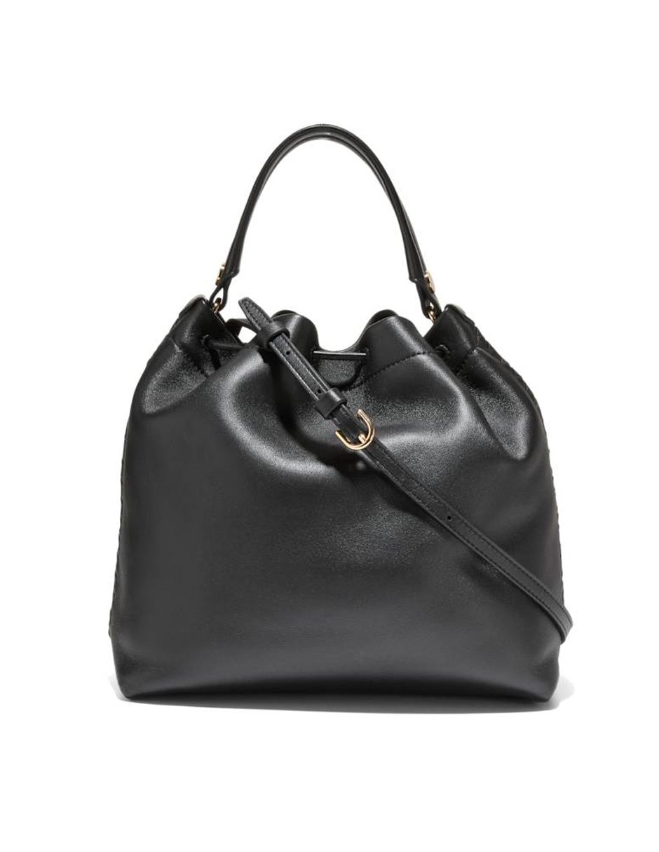 Bolsa bucket de piel para mujer 4