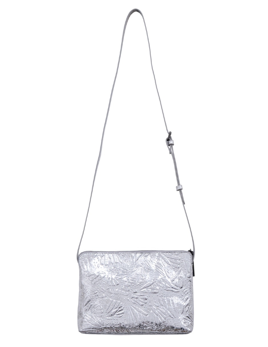 Bolsa crossbody Grabado Mariposa de piel para  mujer 3