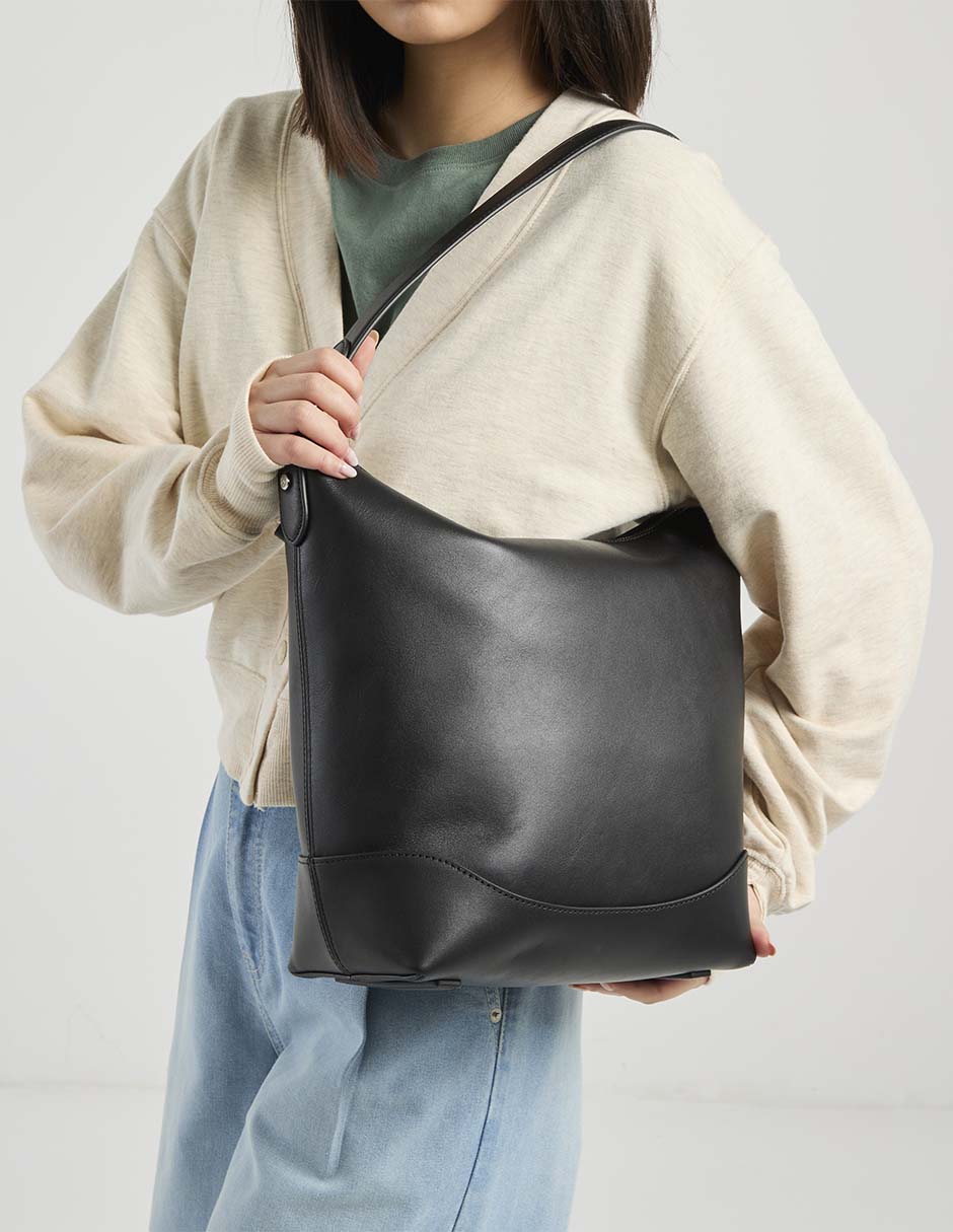 Bolsa satchel de piel para mujer 5