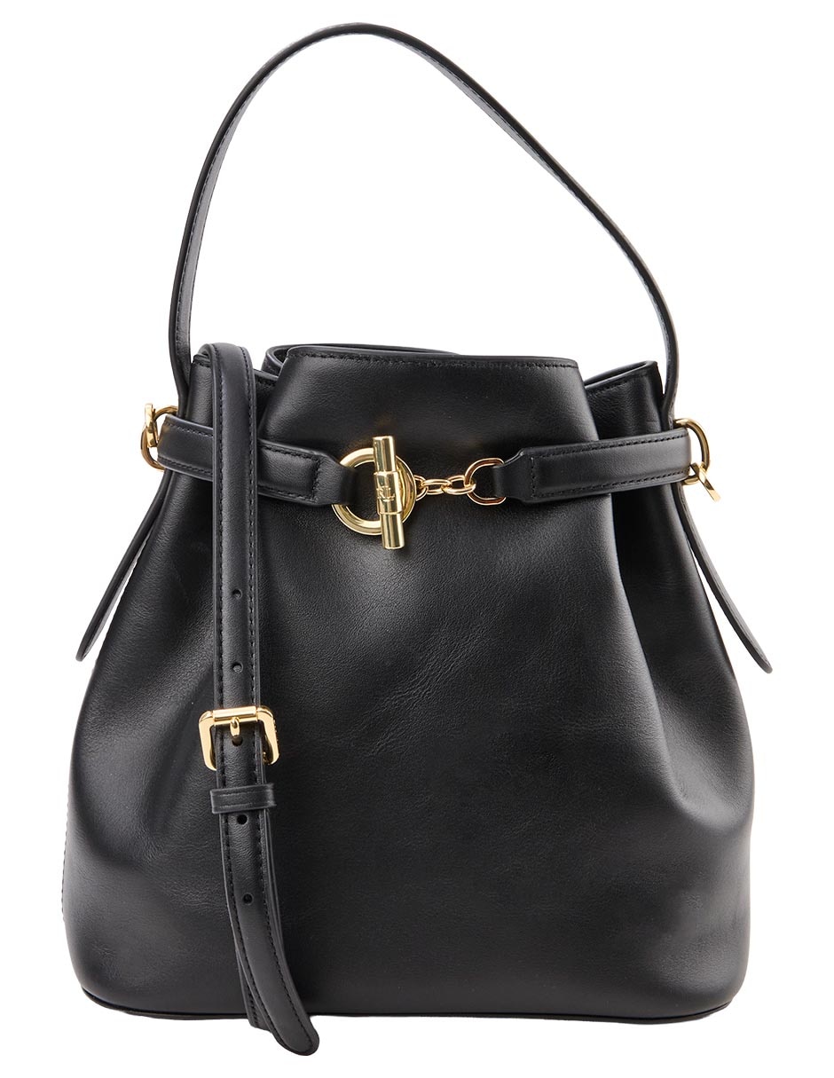 Bolsa bucket de piel para mujer