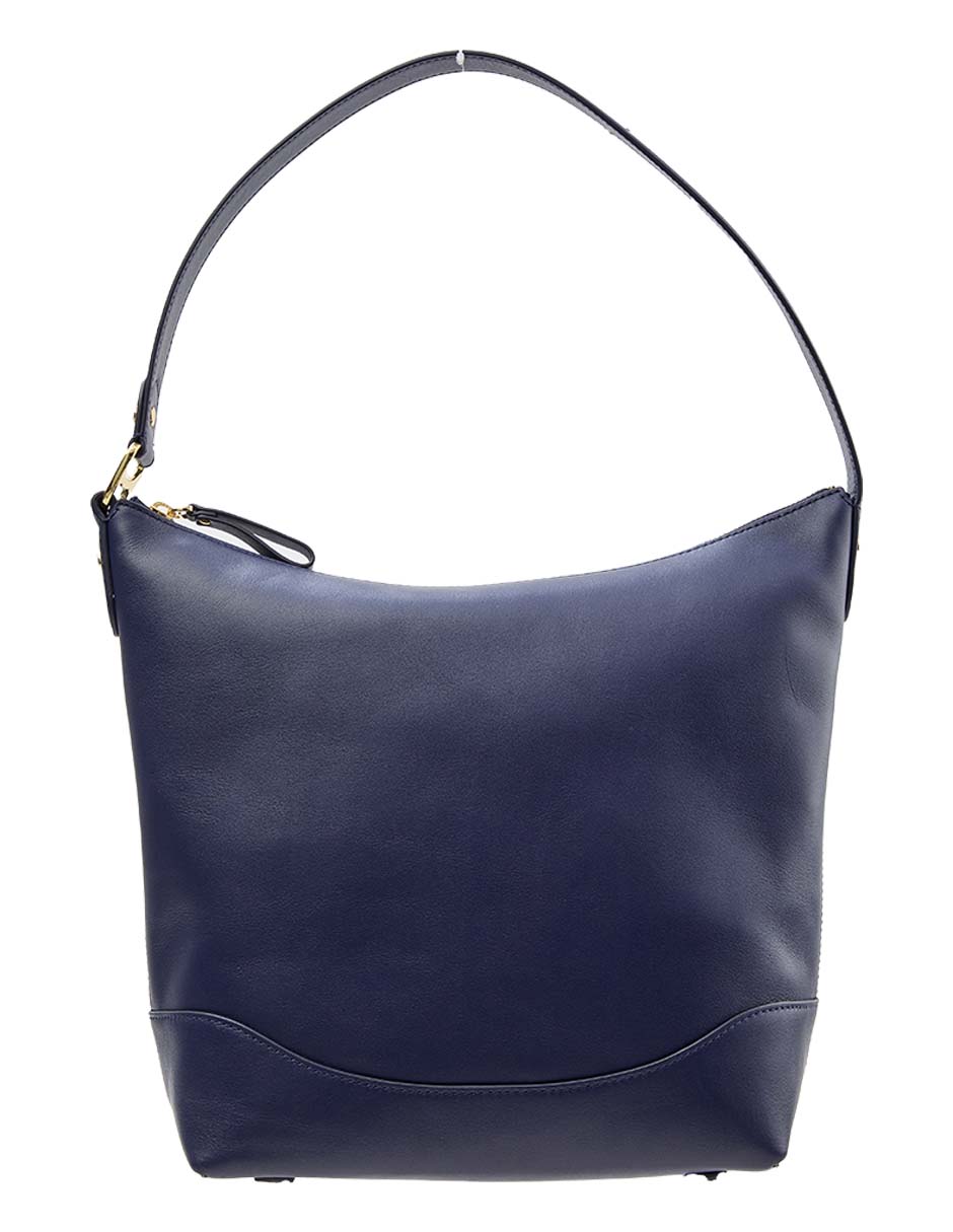SATCHEL PIEL CI, UNITALLA, AZUL MARINO