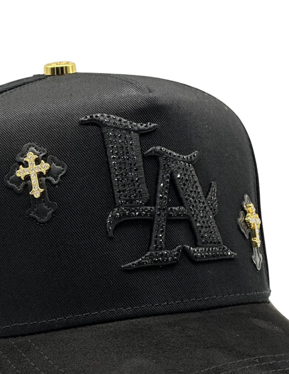 Gorra visera curva snapback casual X klan hats la cruz gold para hombre 4
