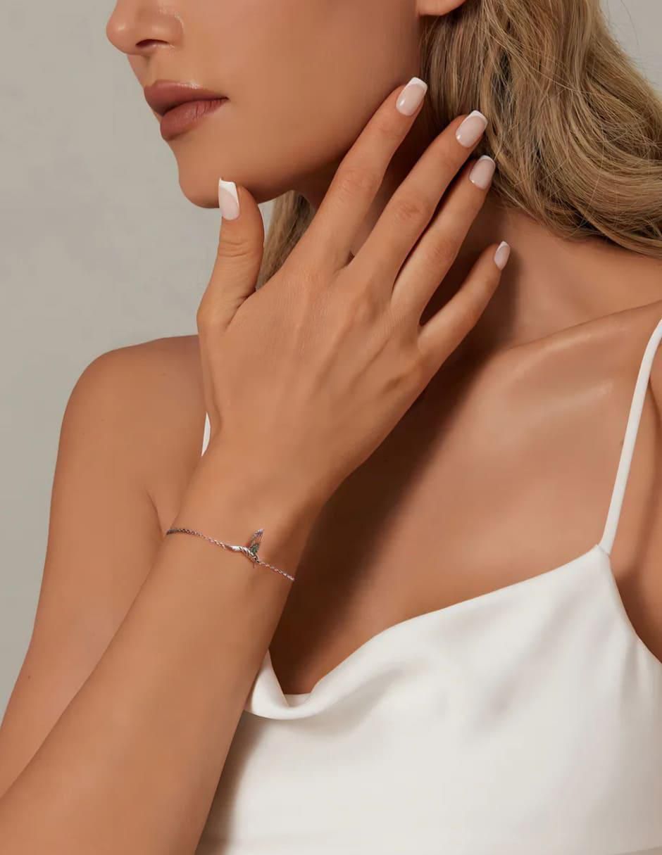 Pulsera de plata con circonita p 925 3