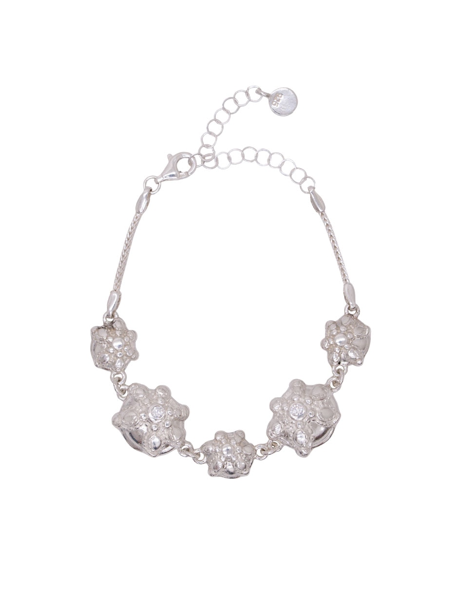 Pulsera de plata con zirconia P 925 Muertos con acabado Pulsera de plata con zirconia P 925 Muertos con acabado