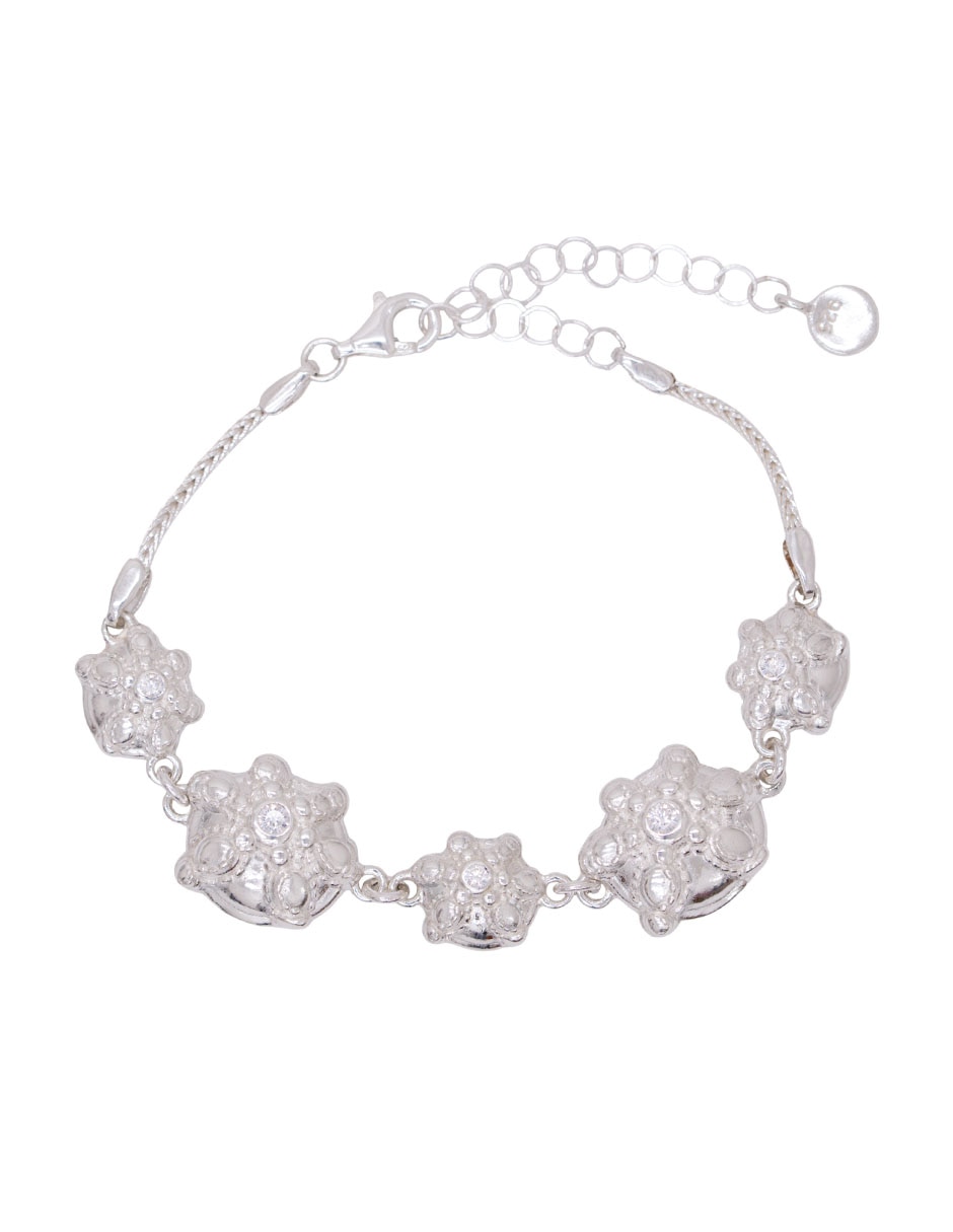 Pulsera de plata con zirconia P 925 Muertos con acabado Pulsera de plata con zirconia P 925 Muertos con acabado