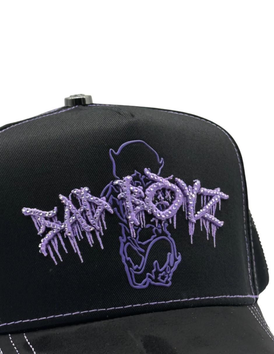 Gorra visera curva snapback casual Sad Boyz Purple para hombre 5