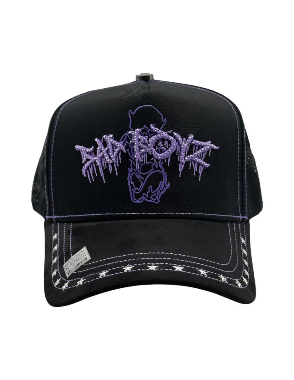 Gorra visera curva snapback casual Sad Boyz Purple para hombre 8