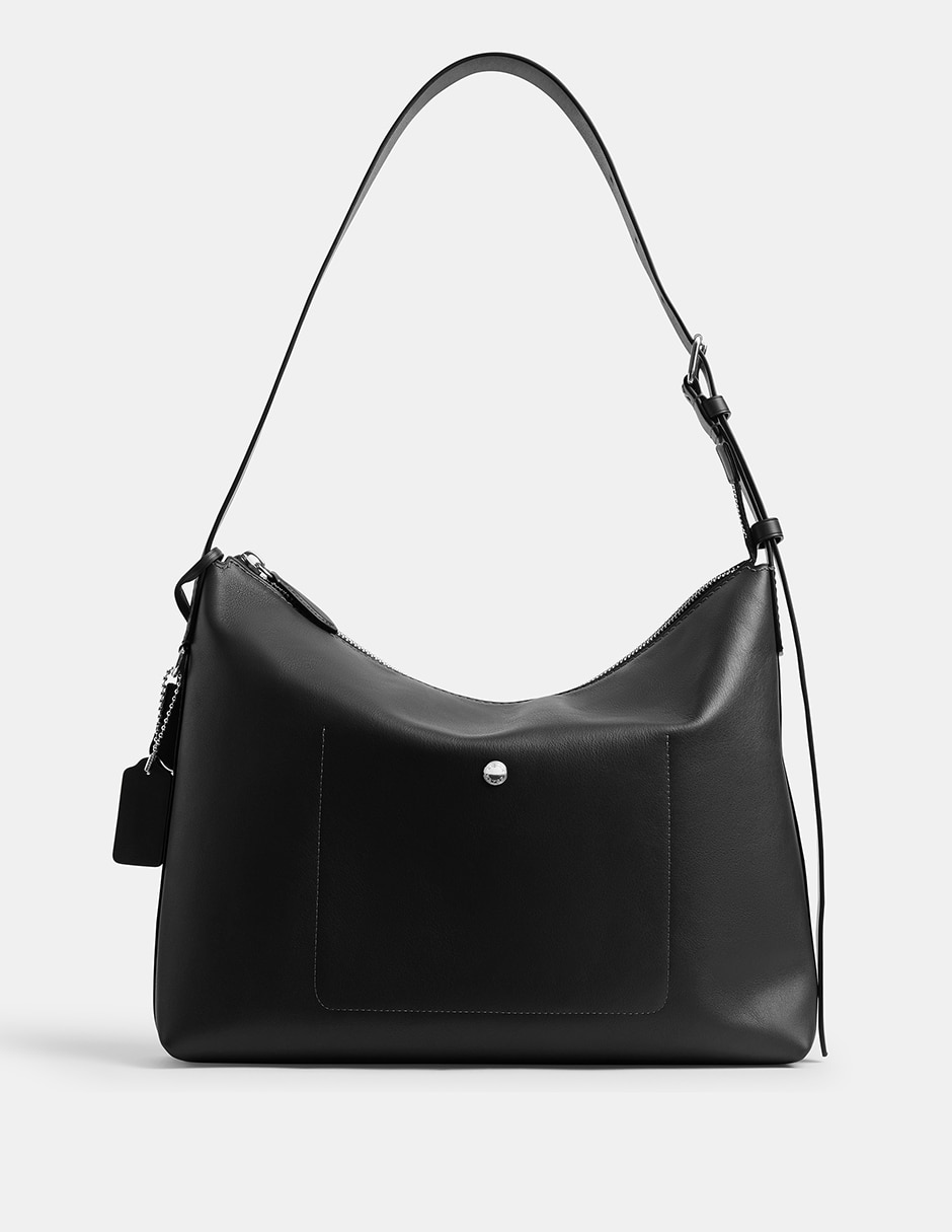 Bolsa messenger Natural Grain Leather de piel para hombre 4