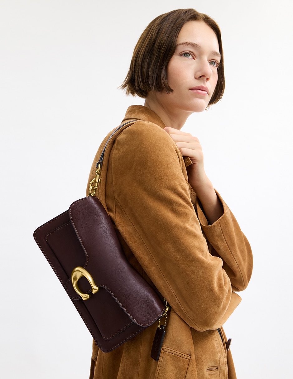 Bolsa shoulder Natural Grain Leather de piel para mujer 5