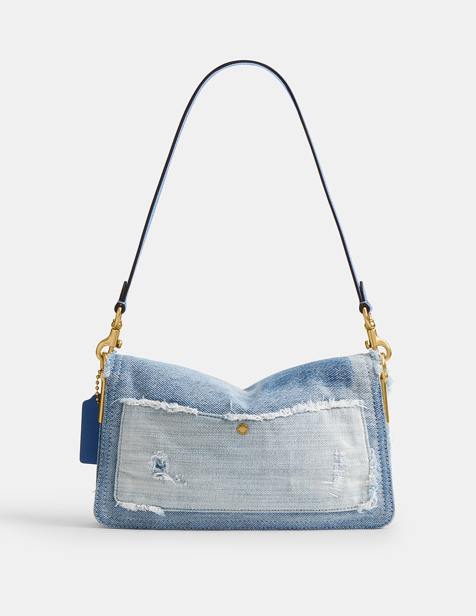 Bolsa shoulder Denim Patchwork para mujer 2