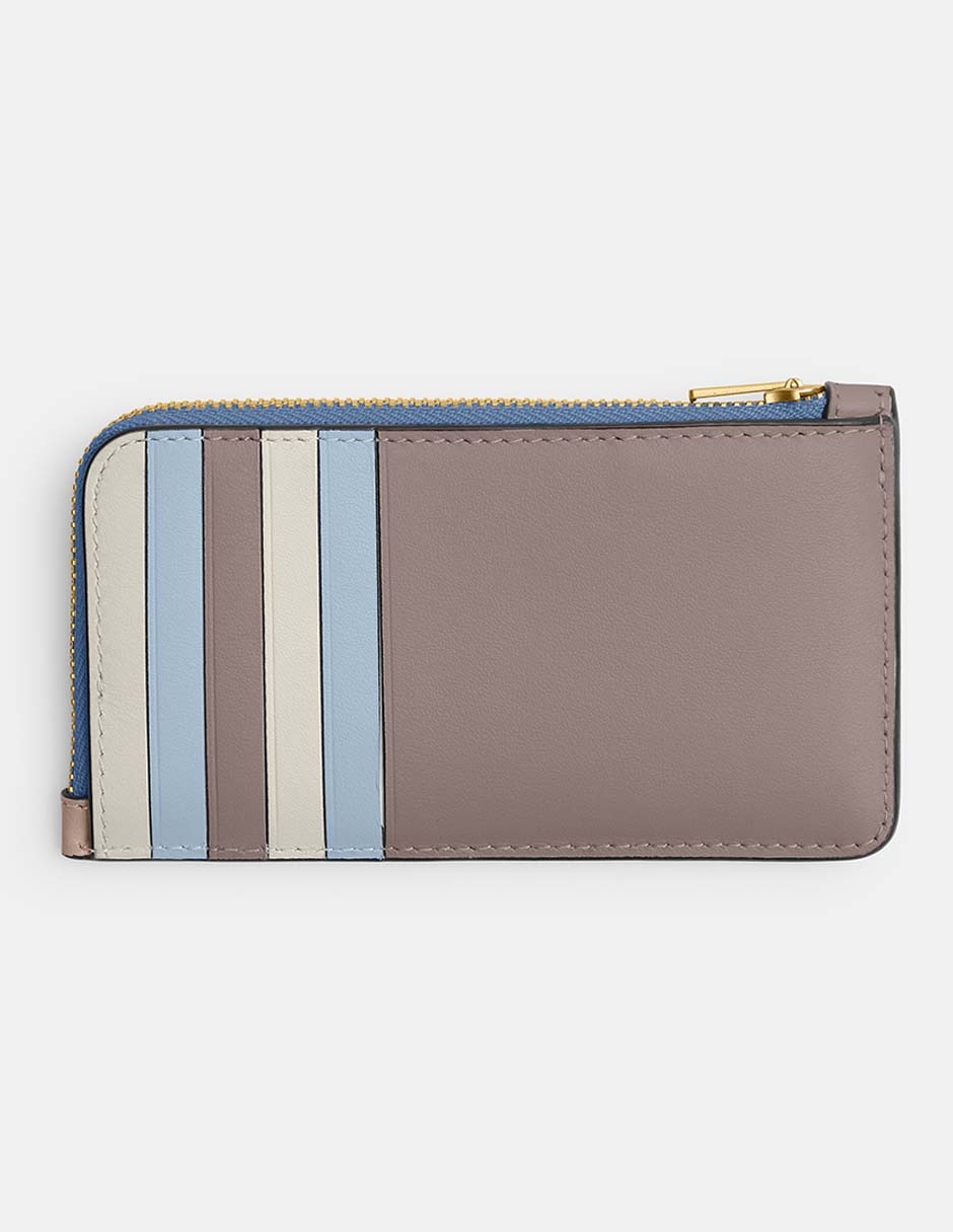 Tarjetero piel Colorblock Leather para mujer 3