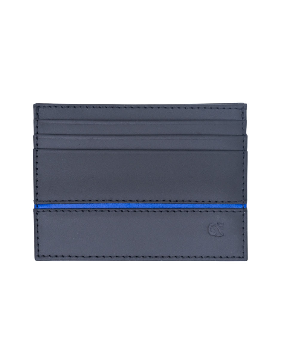 Tarjetero piel Campos agave para hombre