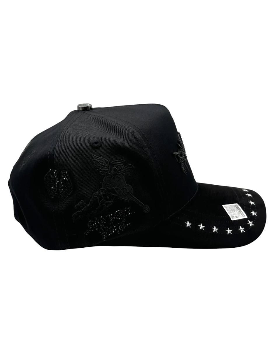 Gorra visera semicurva snapback casual Sad Boyz Black para hombre 4