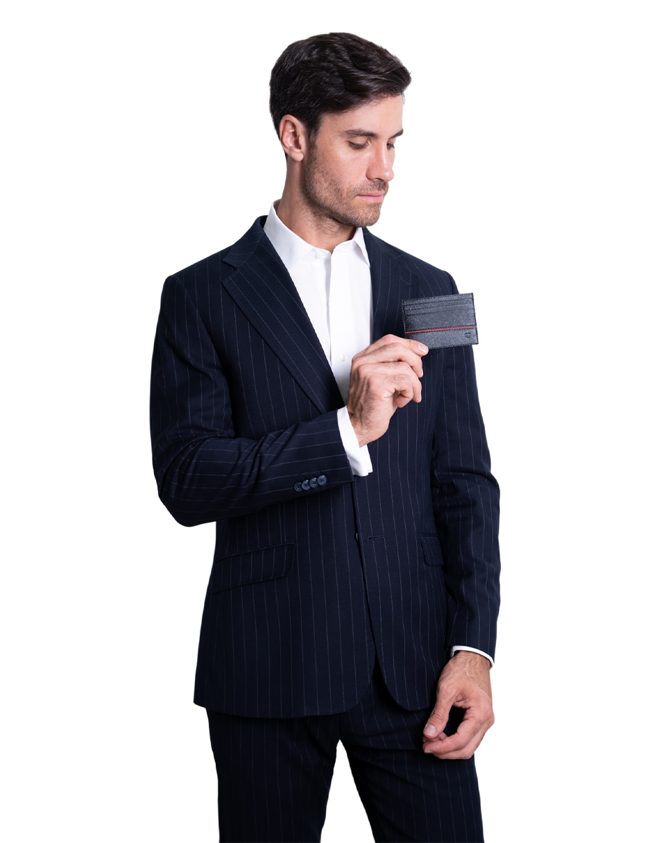 Tarjetero de piel Coatlicue Cabeza Bicefala para hombre 4