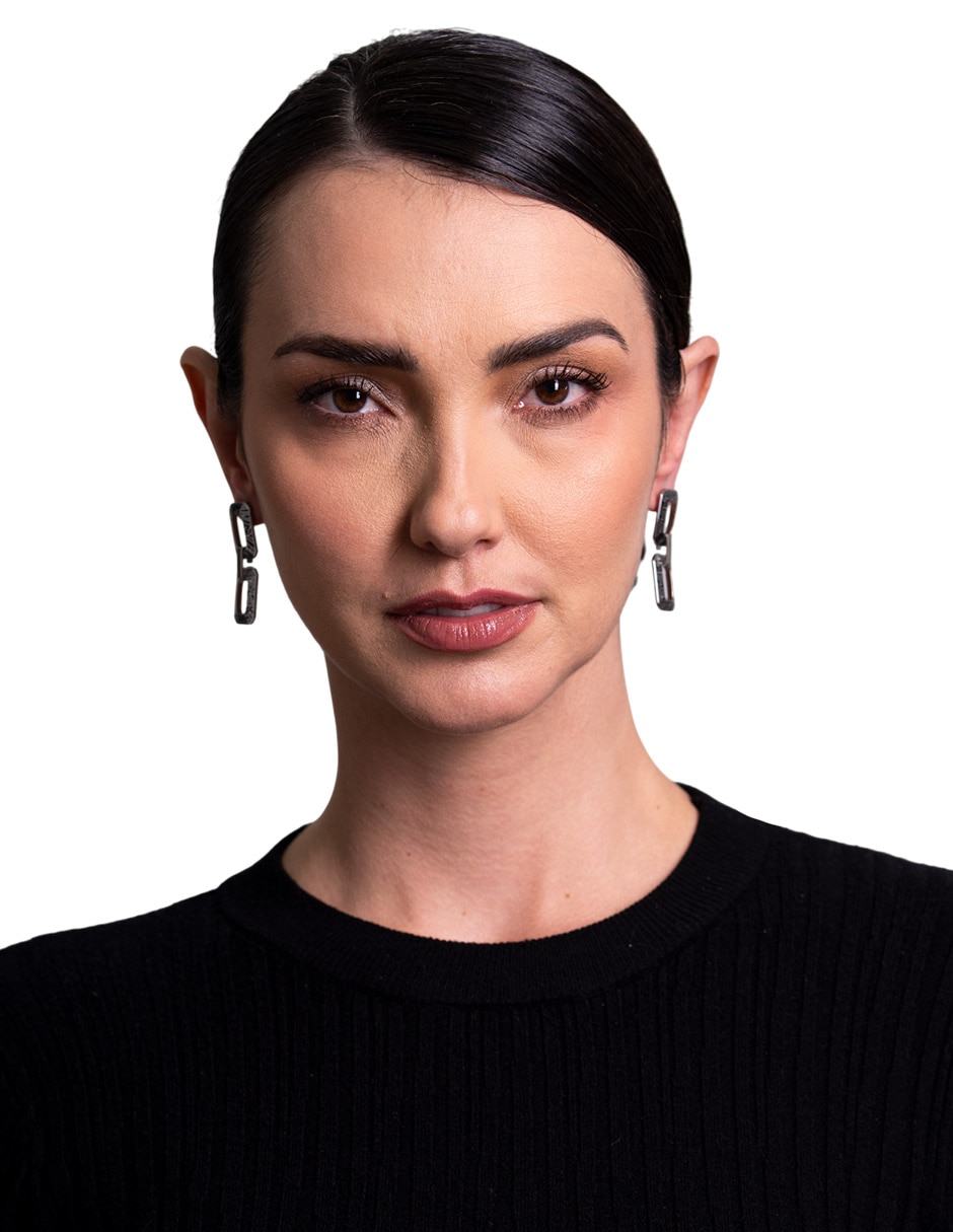 Aretes largos cuadrados Mariposa con acabado esmaltado 4