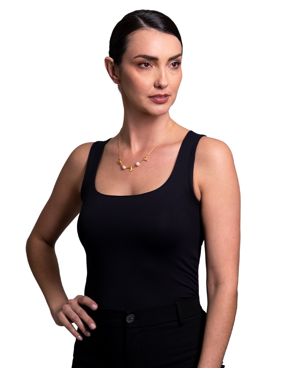 Collar Colibrí chapa de oro 18 k 3