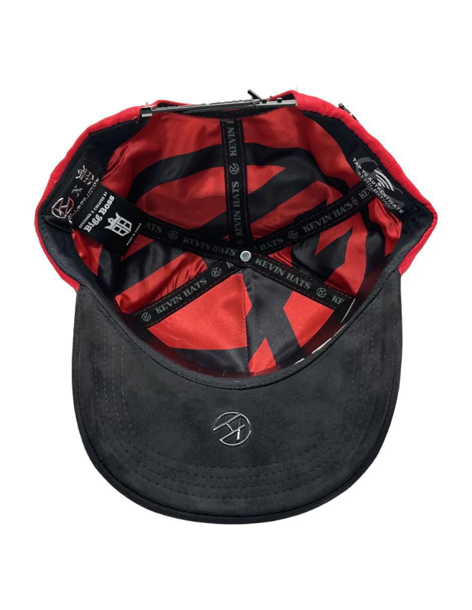 Gorra visera curva snapback casual Black and Red para hombre 2