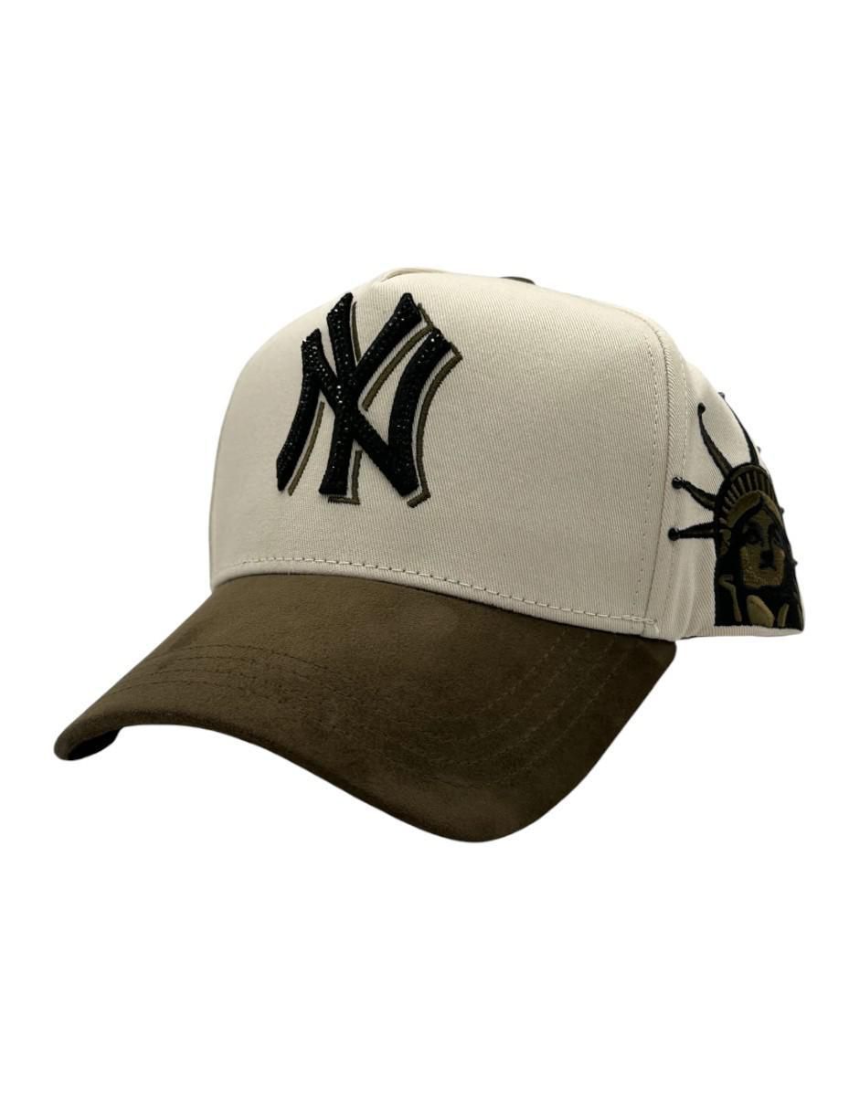 Gorra visera curva snapback casual Green Tan para hombre