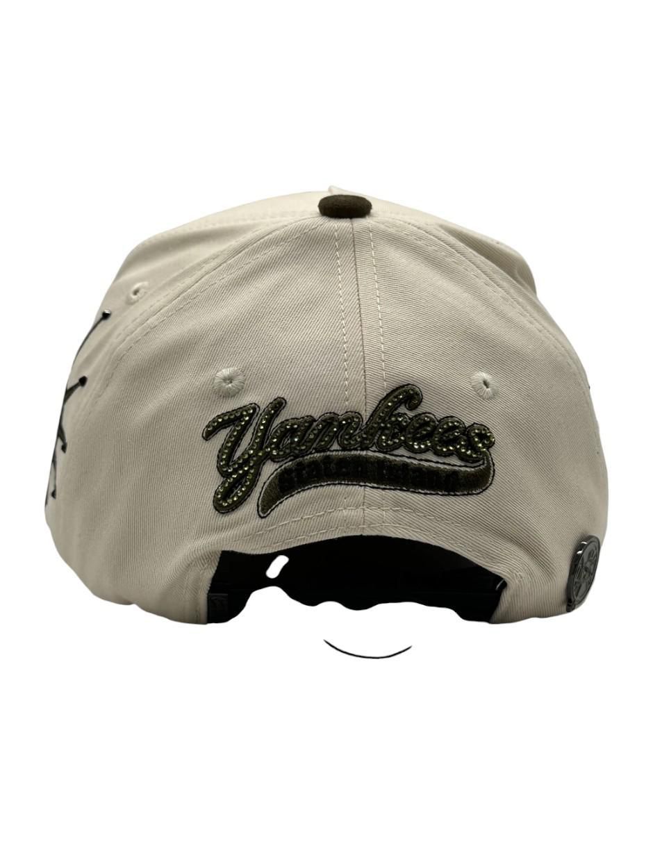 Gorra visera curva snapback casual Green Tan para hombre 3