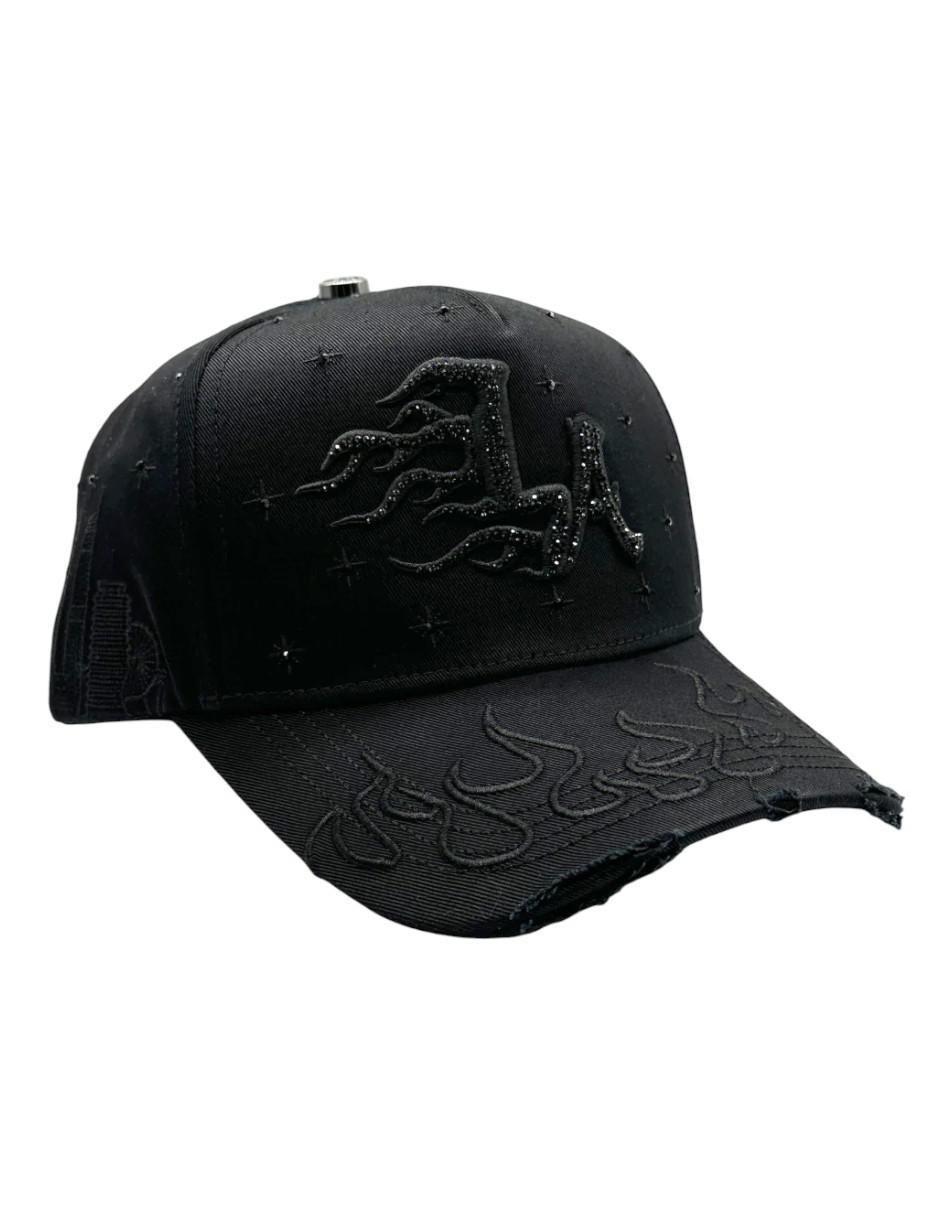 Gorra visera curva snapback casual La Flame Black Klan para hombre Gorra visera curva snapback casual La Flame Black Klan para hombre