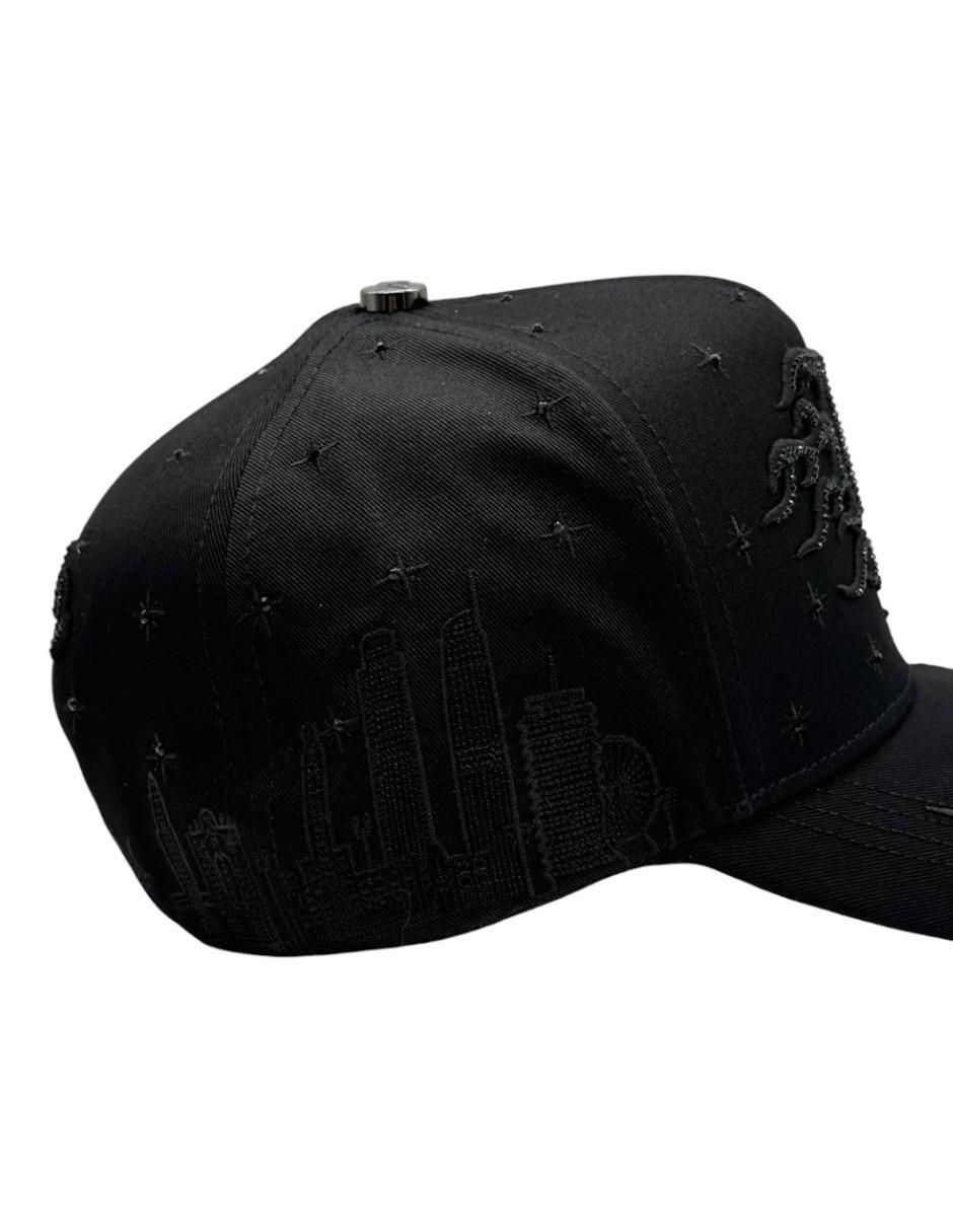 Gorra visera curva snapback casual La Flame Black Klan  para hombre 6