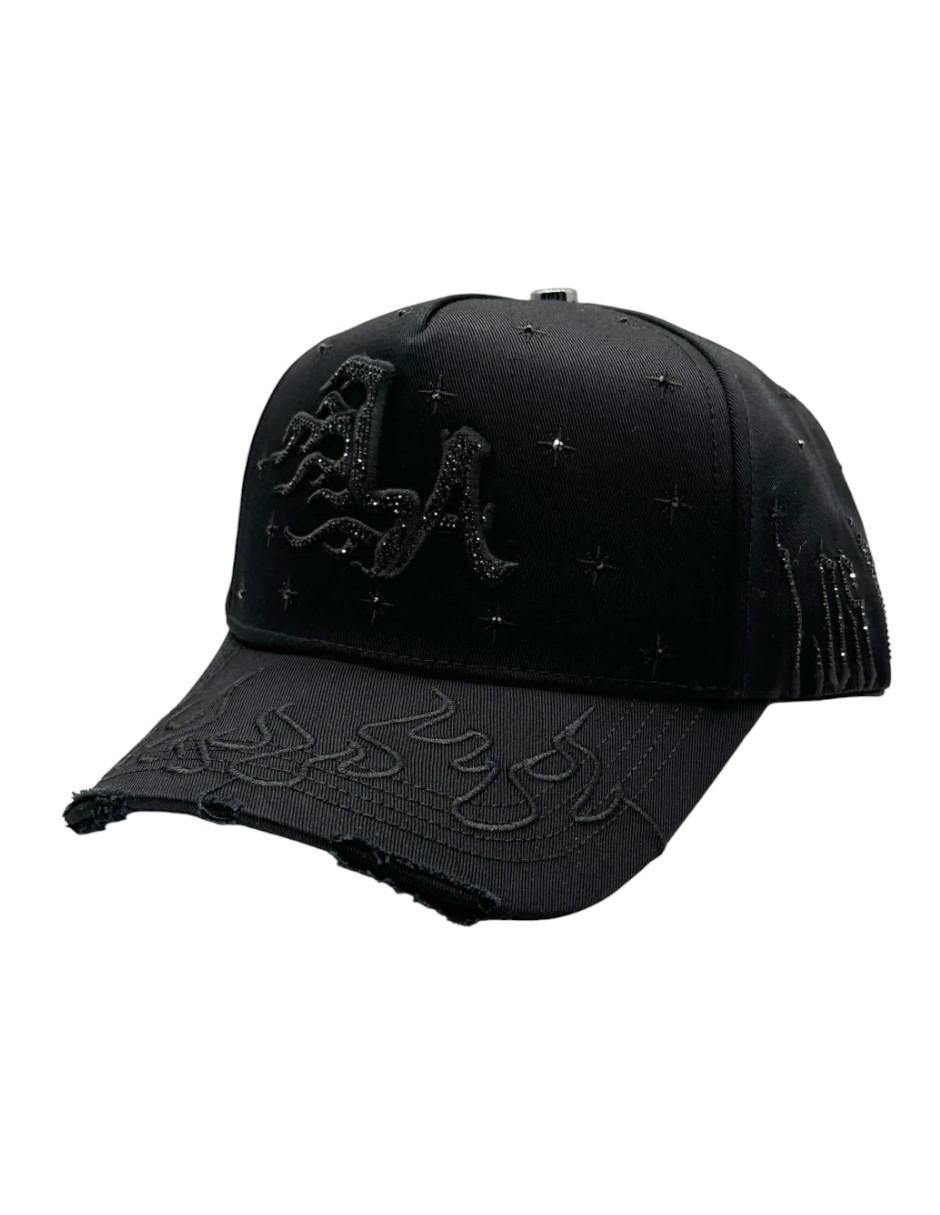 Gorra visera curva snapback casual La Flame Black Klan  para hombre 7