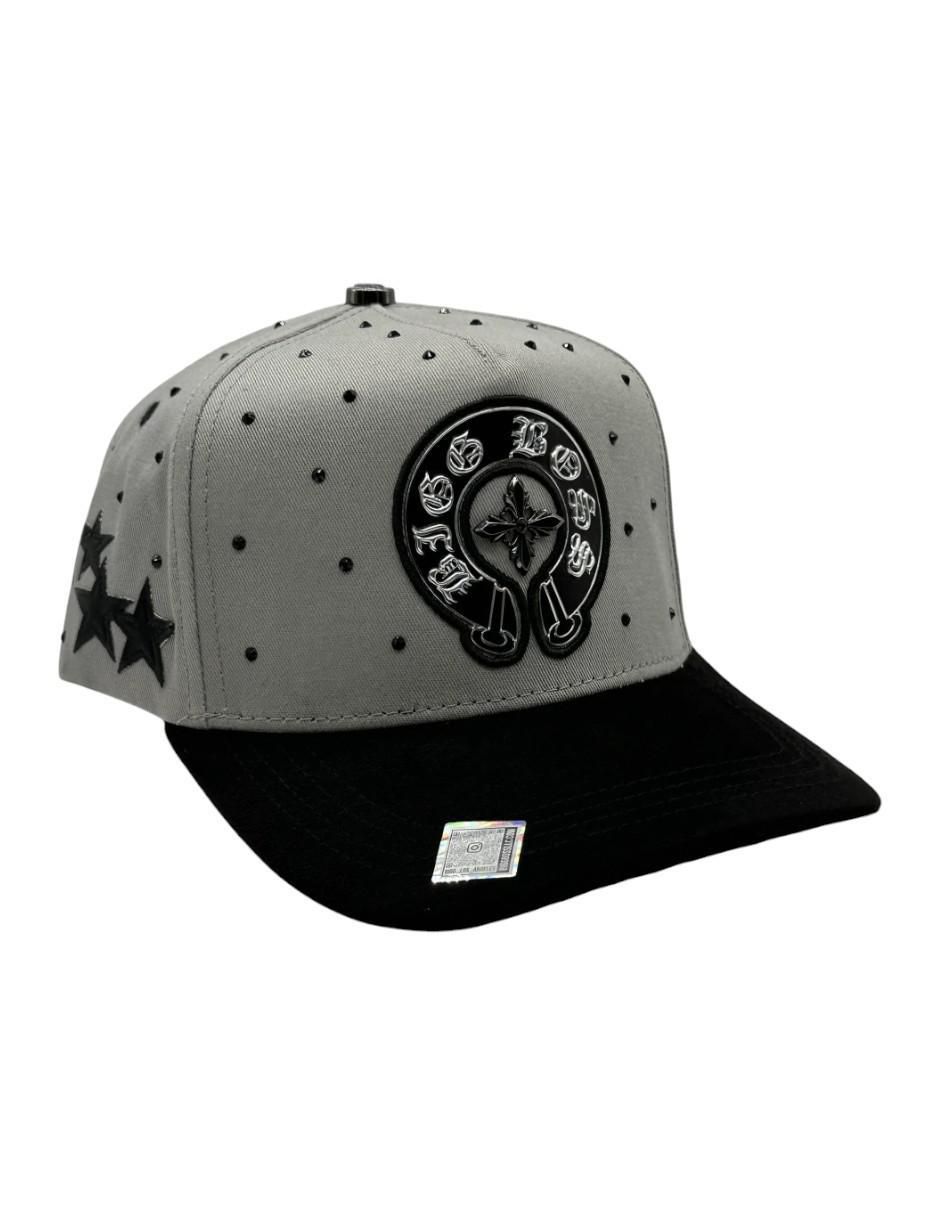 Gorra visera curva snapback casual Deluxe Gray para hombre Gorra visera curva snapback casual Deluxe Gray para hombre