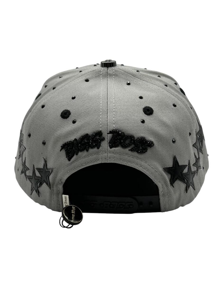 Gorra visera curva snapback casual Deluxe Gray para hombre 3
