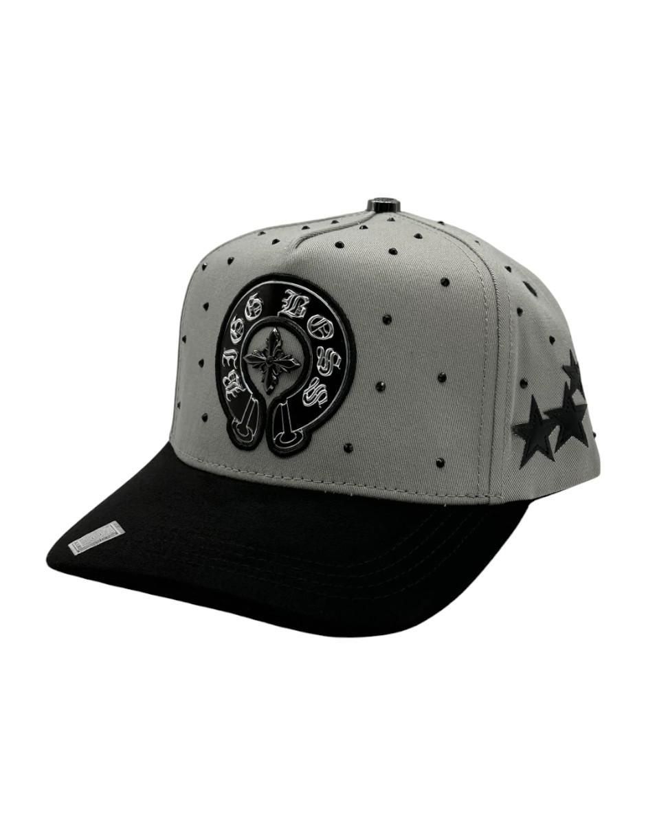 Gorra visera curva snapback casual Deluxe Gray para hombre 5