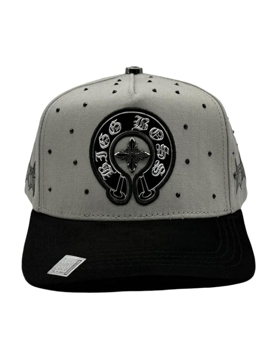 Gorra visera curva snapback casual Deluxe Gray para hombre 6