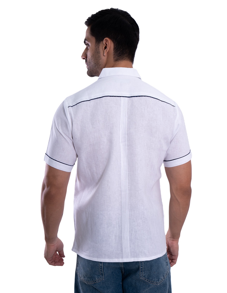 Guayabera manga corta para hombre 2