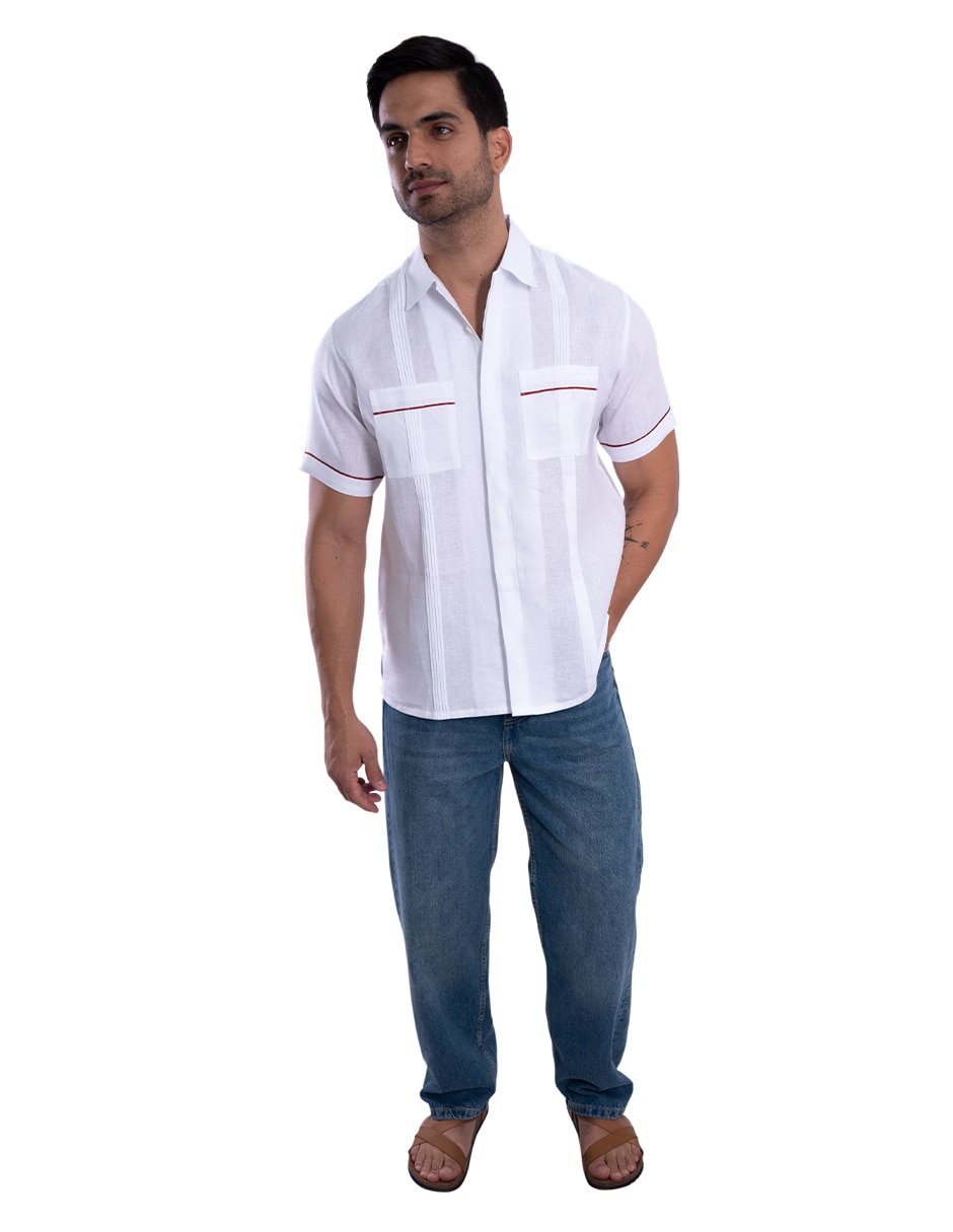 Guayabera manga corta para hombre 3