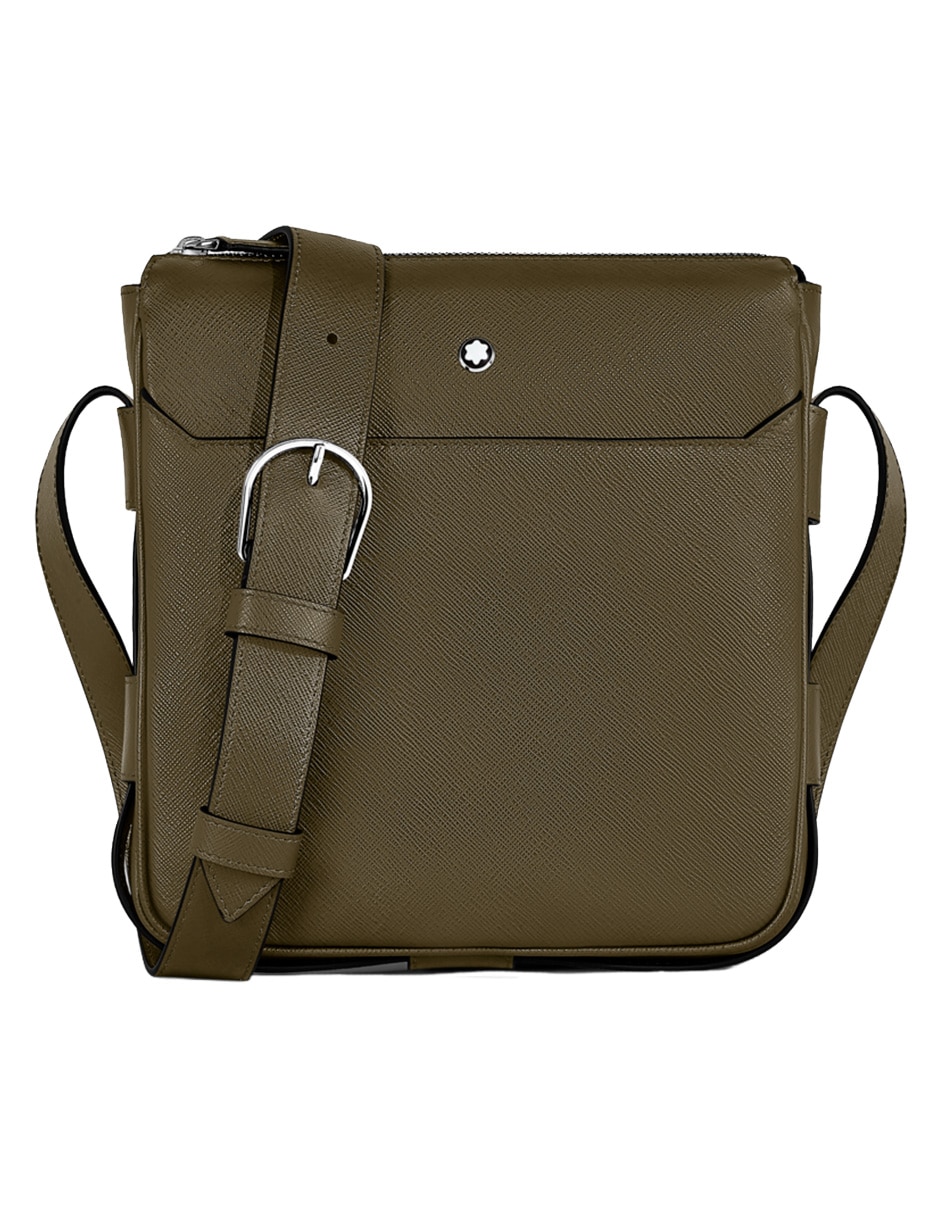 Bolsa messenger de piel unisex