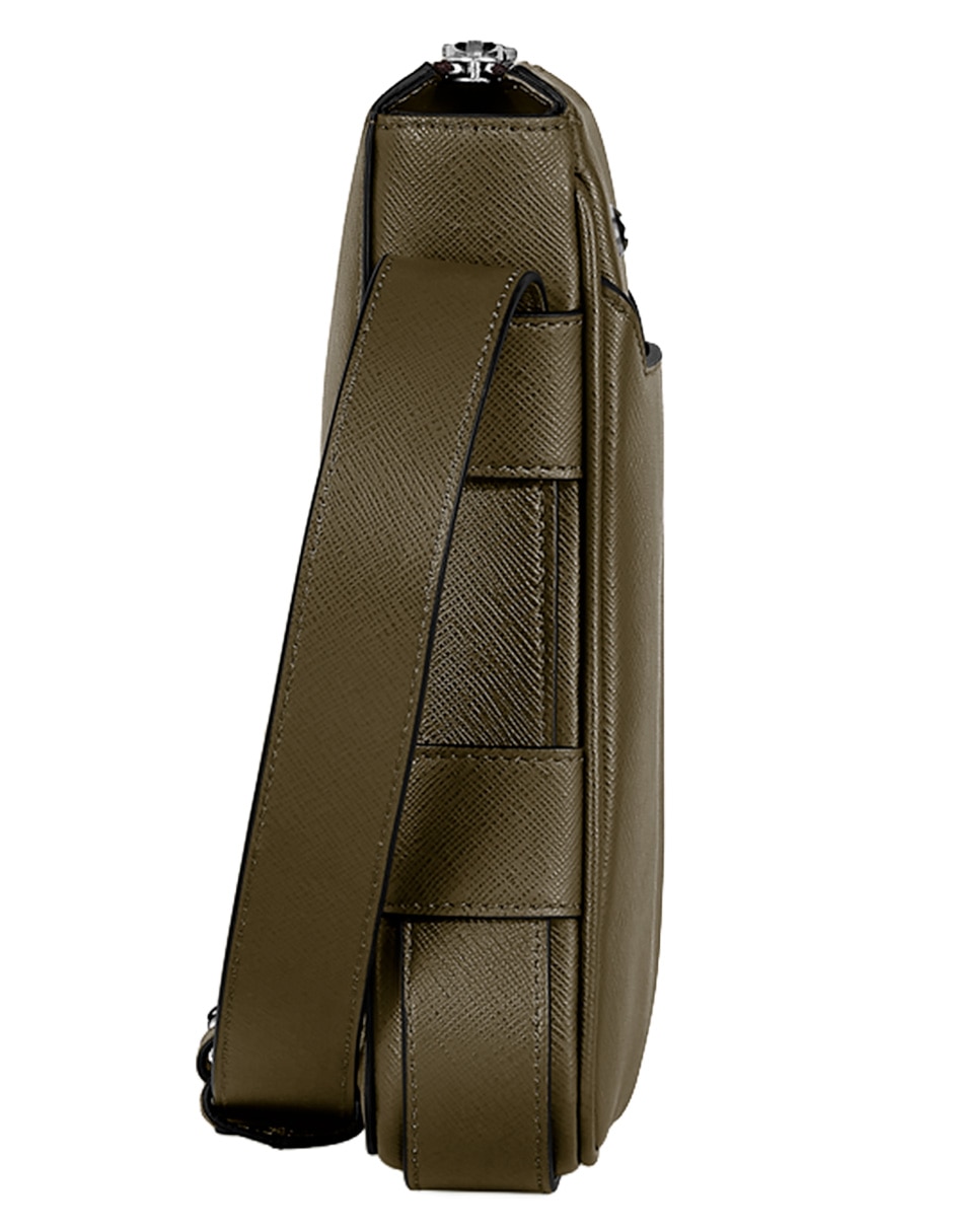 Bolsa messenger de piel unisex 3