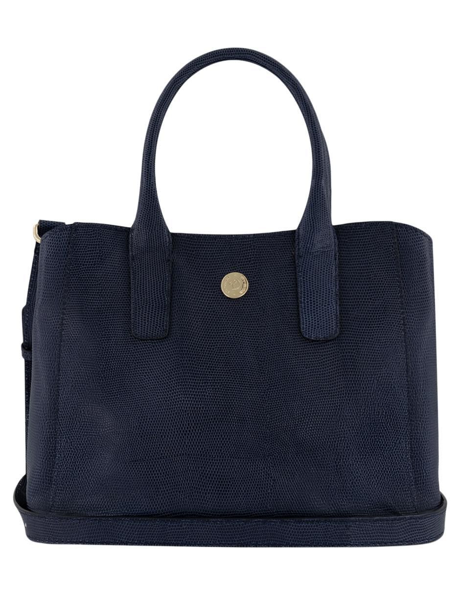 Bolsa satchel de piel para mujer