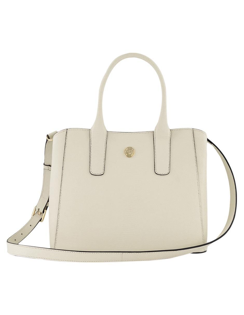 Bolsa satchel de piel para mujer